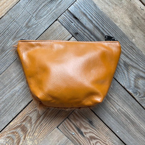 Cowhide & Pendleton Make-Up Bag 04