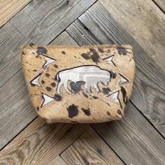 Cowhide & Pendleton Make-Up Bag 10