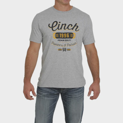 Cinch Men's Grey Tee Shirt