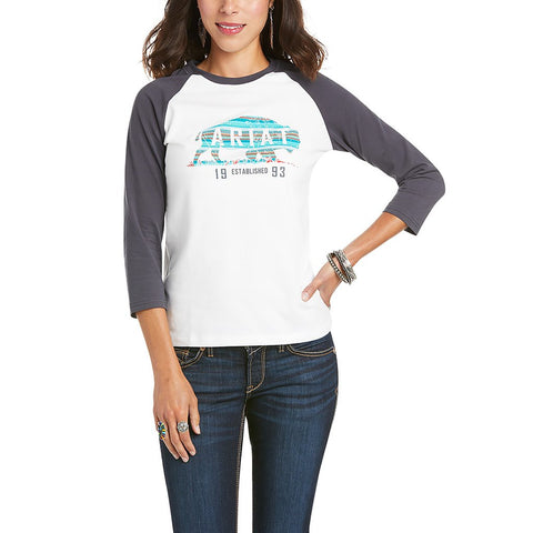 Ariat Womens R.E.A.L Plains 3/4 Sleeve T-Shirt