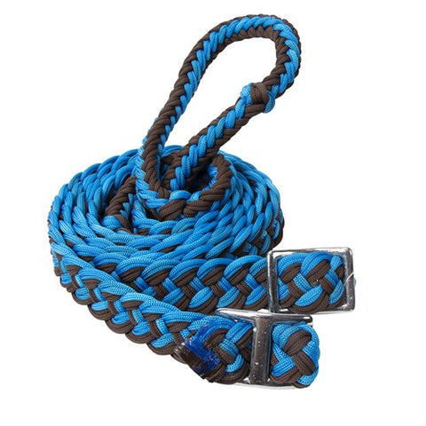 Texas Tack Braided Barrel Rein - assorted colours