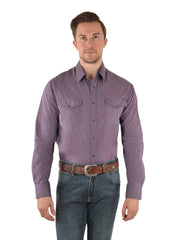 Wrangler Harvey Print Western Long Sleeve Shirt