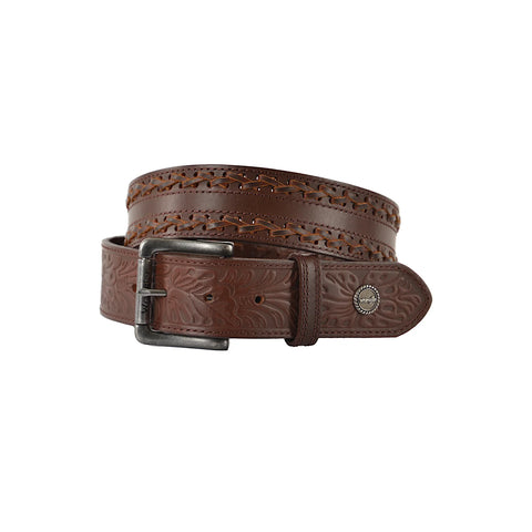 Wrangler Barkers Belt - Dark Tan