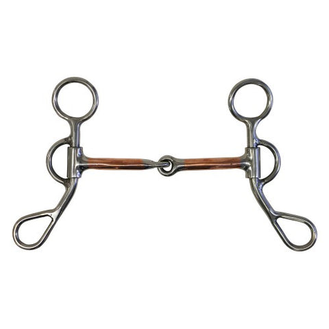 Fort Worth Training Snaffle w/6" Cheeks & Copper Mouth