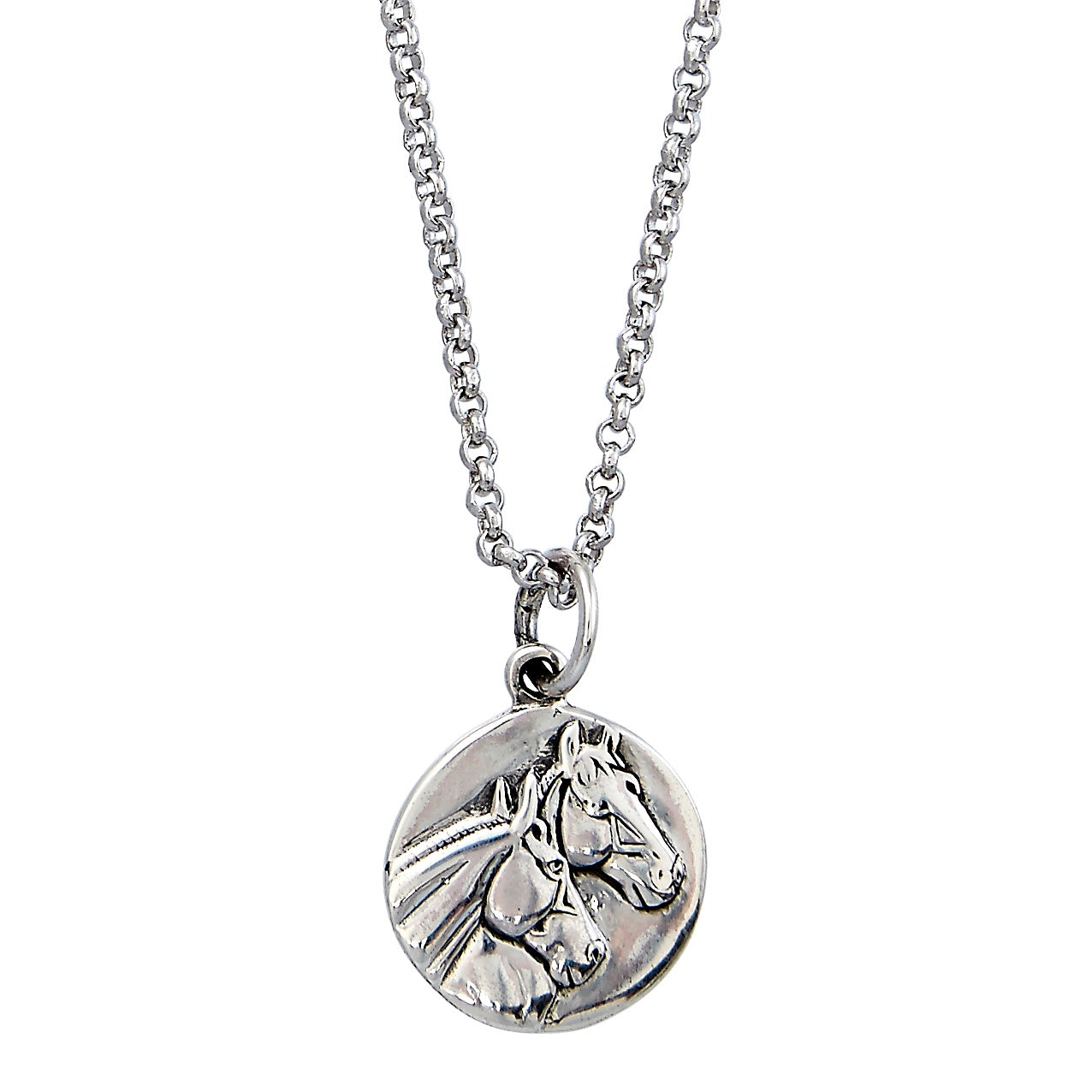 Brigalow Stirling Silver Horse Head Pendant Necklace