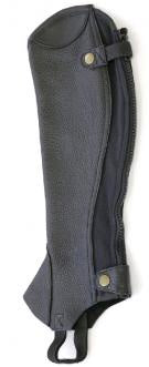 Showcraft Grained Leather Gaiters Black