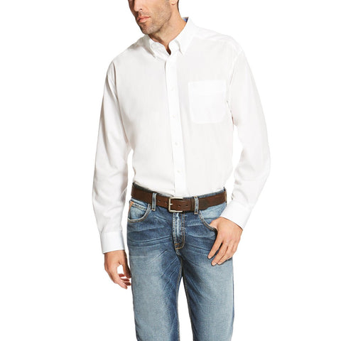 Ariat Mens WF Solid White Shirt