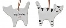 Ceramic Gift Tag - Tabby Cat