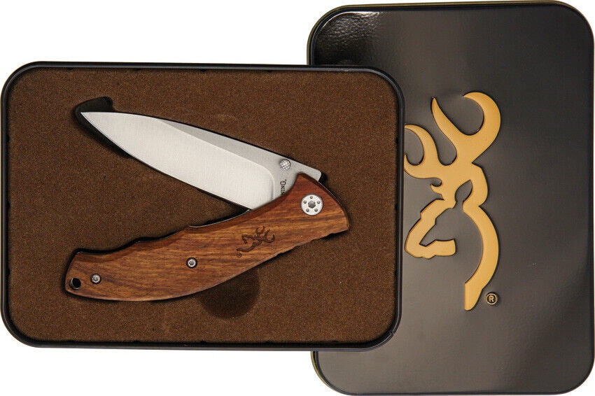 Browning  Wood  Linerlock 4" with Tin