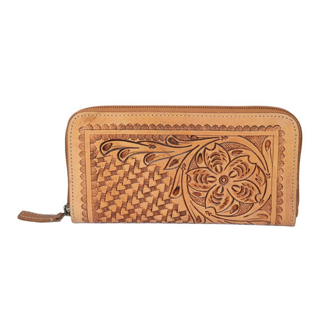 Moira - Hand Carved Leather - Ladies Purse