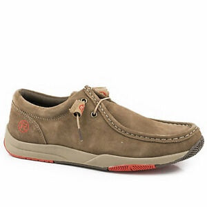 Roper Mens Clearcut Low Brown Suede Leather