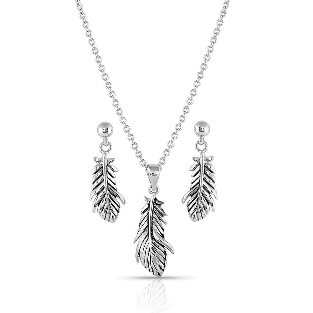 Montana Silver Feather Jewelry Set