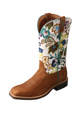 Twisted X Women's Top Hand Tan/Floral Boots